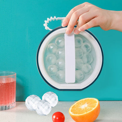 Water Bottle with Built-In Ice Balls Tray