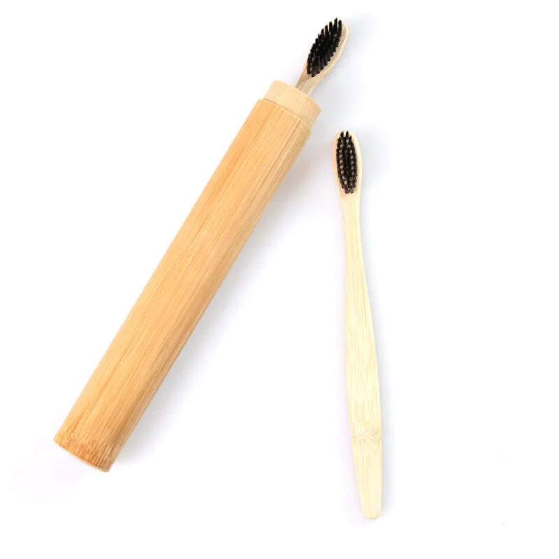Bamboo Toothbrush and Travel Box