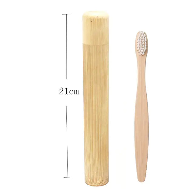 Bamboo Toothbrush and Travel Box