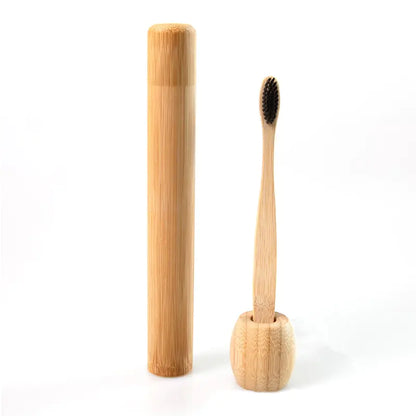 Bamboo Toothbrush and Travel Box